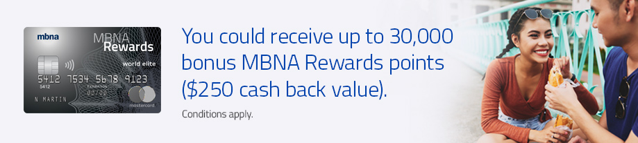 MBNA Rewards World Elite® Mastercard® credit card